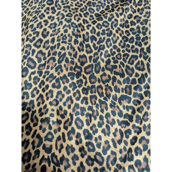 Vintage Vassarette Leopard Print Slip Dress - Size 38/20"/44  Satin Feel - Picture 7 of 7